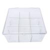 Trading Card Storage Box 9 Grid Card Organizer Detachable Holds 1500 Cards with Lid Dust Proof for Collectors