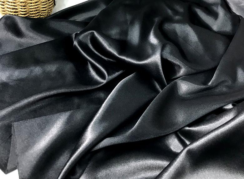 Water Light Crystal Satin Black Dress Wedding Dress Formal Dress Glossy Glossy Soft Designer Clothing Fabric Thick Satin Fabrics
