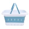 Foldable Bath Toy Storage Organizer Hollow Quick Drain Drying Bathtub Toy Storage Basket for