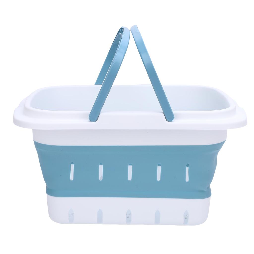 Foldable Bath Toy Storage Organizer Hollow Quick Drain Drying Bathtub Toy Storage Basket for