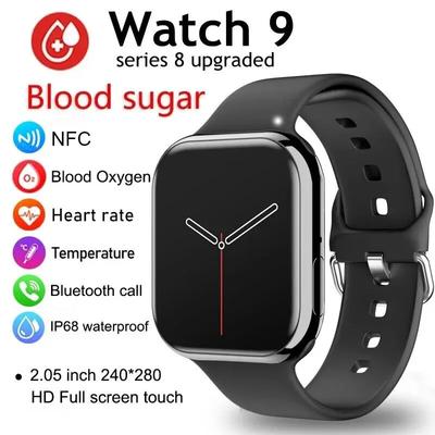 NEW Smart Watch Series 9 Men Blood Pressure BT Call NFC Sleep Monitoring Wireless Charge Women Sport Smartwatch For IOS Android