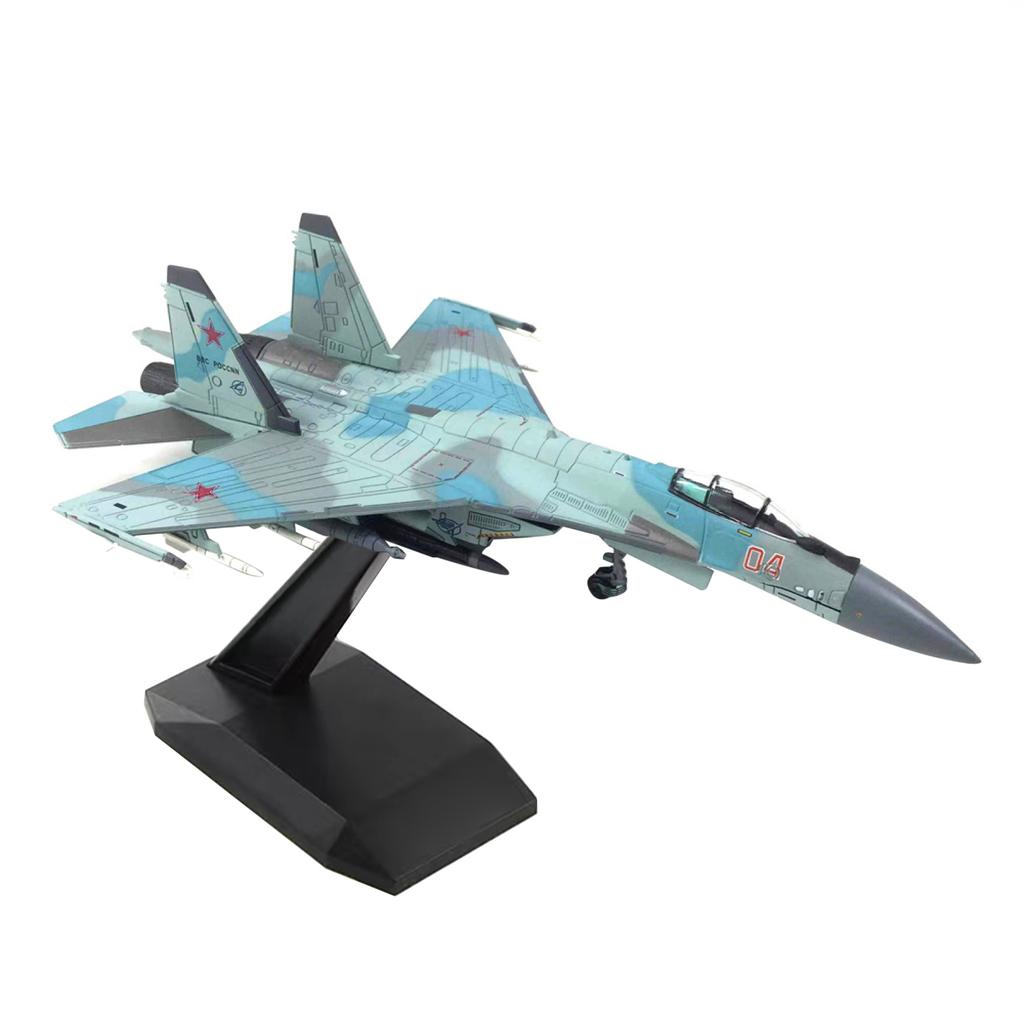 מטוס כבד מתכתי SU-35 סופר פלנקר 1:100 דגם מטוס קרב סימולציה תעופה צבאית מדעית לתערוכה ולאספנות