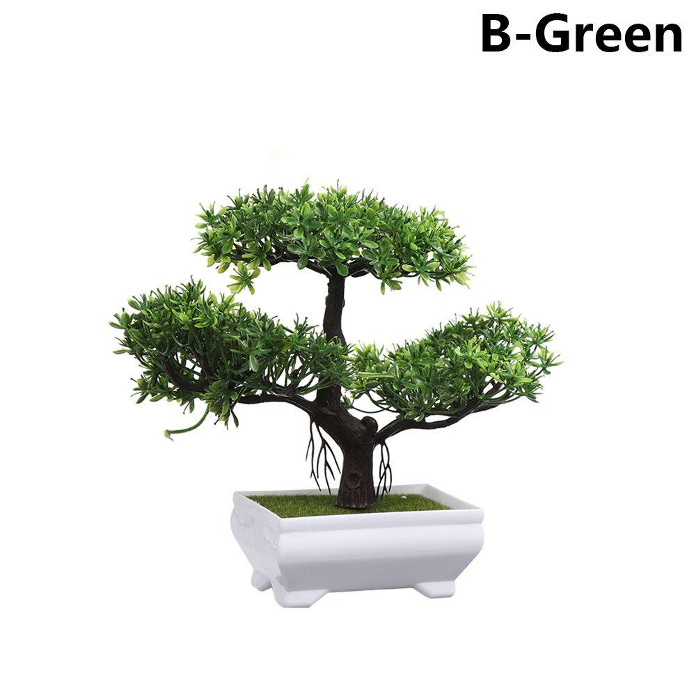 Ornamento Topiária Pinheiro Bonsai Artificial Decoração de Casa Simulação Vaso Plantas Realistas