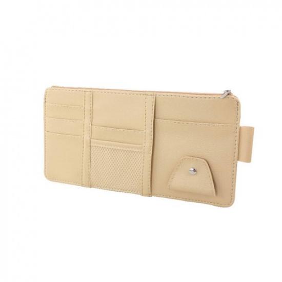 Car Front Sun Visor Organizer Pouch Bag Pocket Card Storage Holder Accessories*