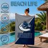 Hockey Team Vancouver-Canucks Beach Towel, Super Soft Microfiber, Perfect Gift for Her/Him, Birthday, for Pool, Beach, Travel, Decor Beach Party
