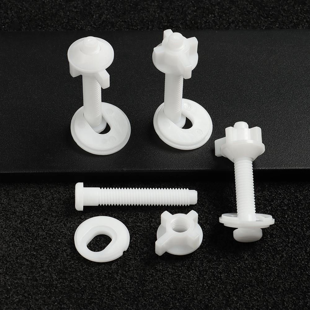 1Pair Hardware Repair Tools Easy Installation Fixing Screws Bathroom Nut Toilet Seat Hinges Bolts