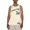 Nike NBA Swingman City Edition 2025-26 Season Milwaukee Bucks Giannis Antetokounmpo 34 Color Block Round Neck Sleeveless Basketball Jersey HM5988-281