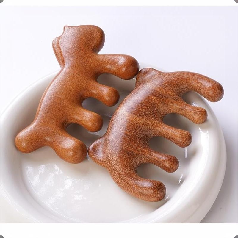 Sandalwood Gua Sha Tool For Face Body Foot Massage Lymphatic Drainage Trigger Point Self Care Gift