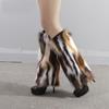 Dammode bootsmanschett fluffig mjuk päls fuskpäls benvärmare kängor 20-40 cm