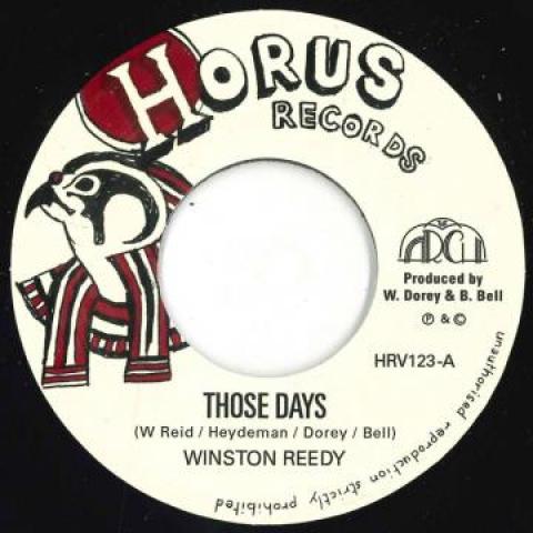 

7inch Record WINSTON REEDY - Those Days / Ras Anthem Dubwise HRV123 Horus Records 2021 UK Reggae, Ska & Dub