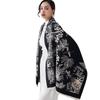 Autumn and winter new thickened scarf women's versatile scarf premium gray double-sided imitation cashmere shawl gift