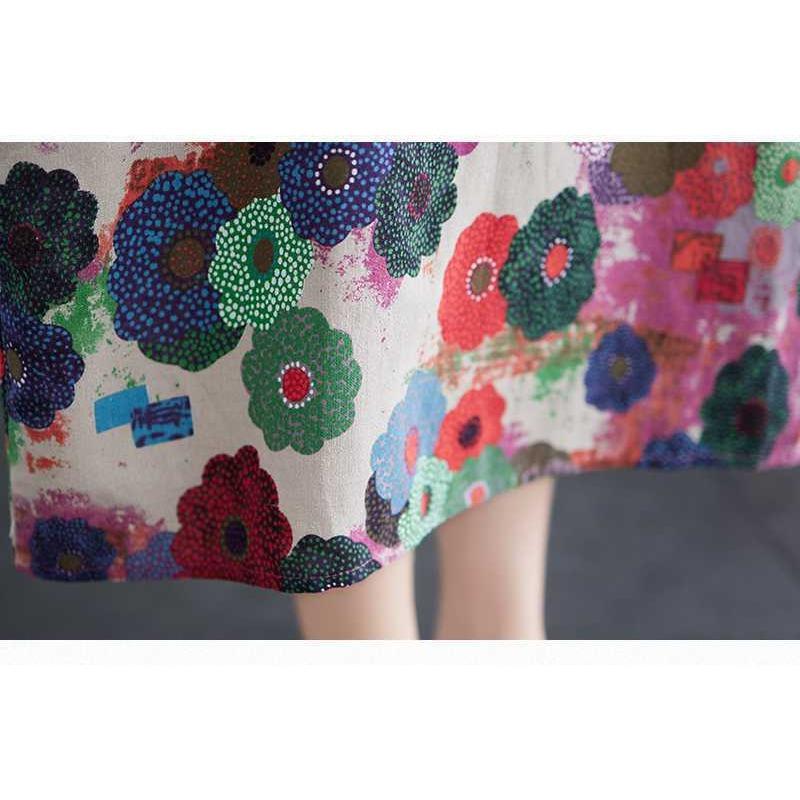 Sommer Neue Vintage Bedruckte Literarische Kleider