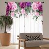 2PCS Digital Printed Curtains, Dream Fallen Rose Pattern, Artistic Pattern Window Drapes for Living Room Bedroom Decor