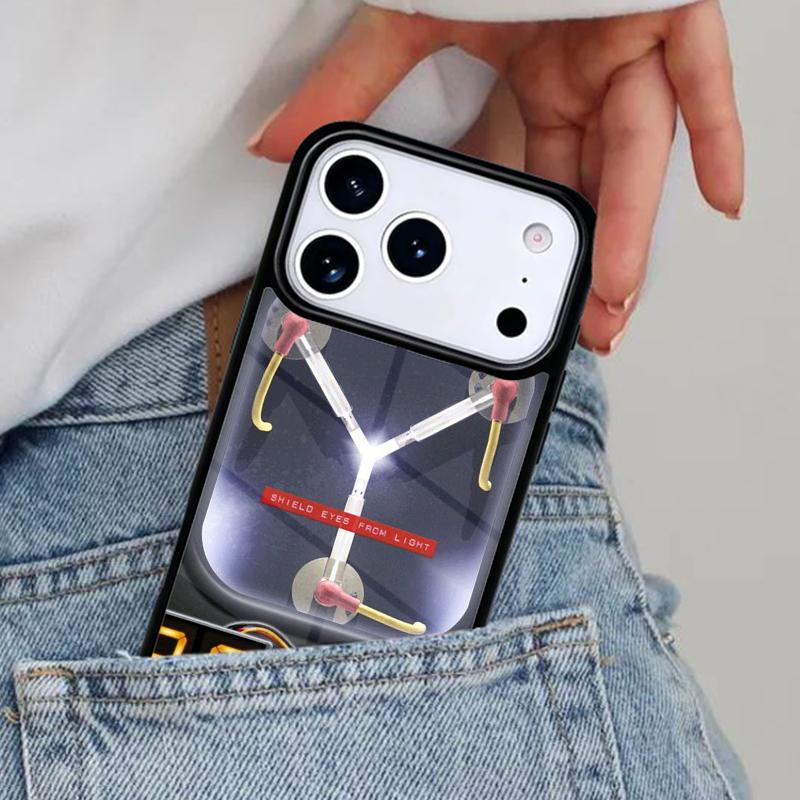 Flux-Capacitor Soft Phone Case for iPhone 16e 15 14 13 12 17 Pro Max Plus Air 17pro Cover Coque