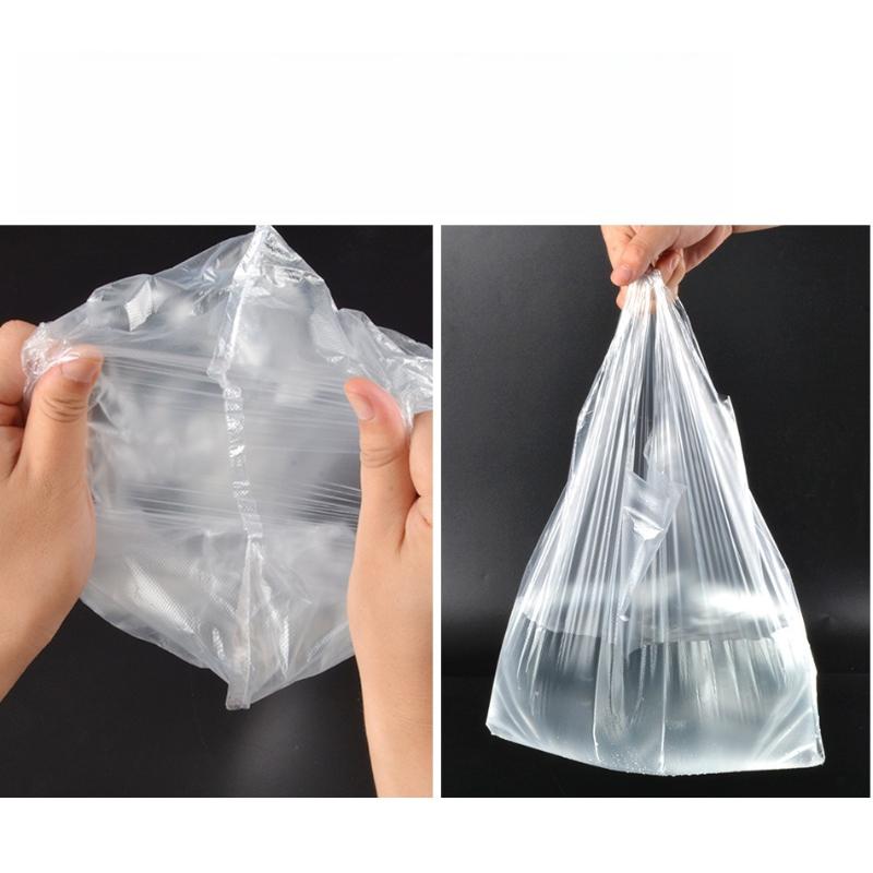Environmentally Friendly PE White Plastic Bag Food Grade Fruit Bags Convenient Food Grade Disposable Packaging Bag for Household and Commercial Use