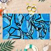 Extra Large Quick-Drying Microfiber Beach Towel - Shark Design, Super Absorbent & Lightweight