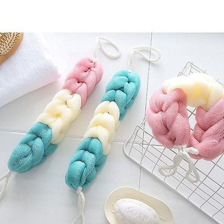 Durable Thickened Bath Ball & Back Scrubber Towel Set for Adults