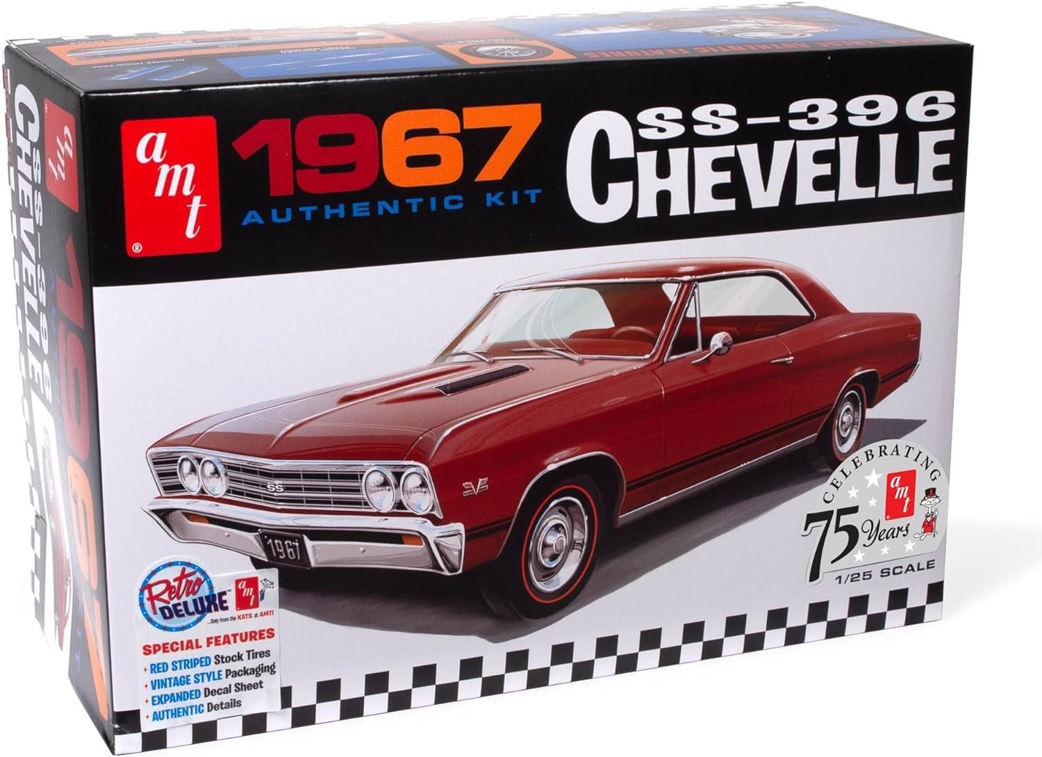 

Platz AMT 1967 Chevy Chevelle SS 396 Пластиковая модель AMT1388 1/25
