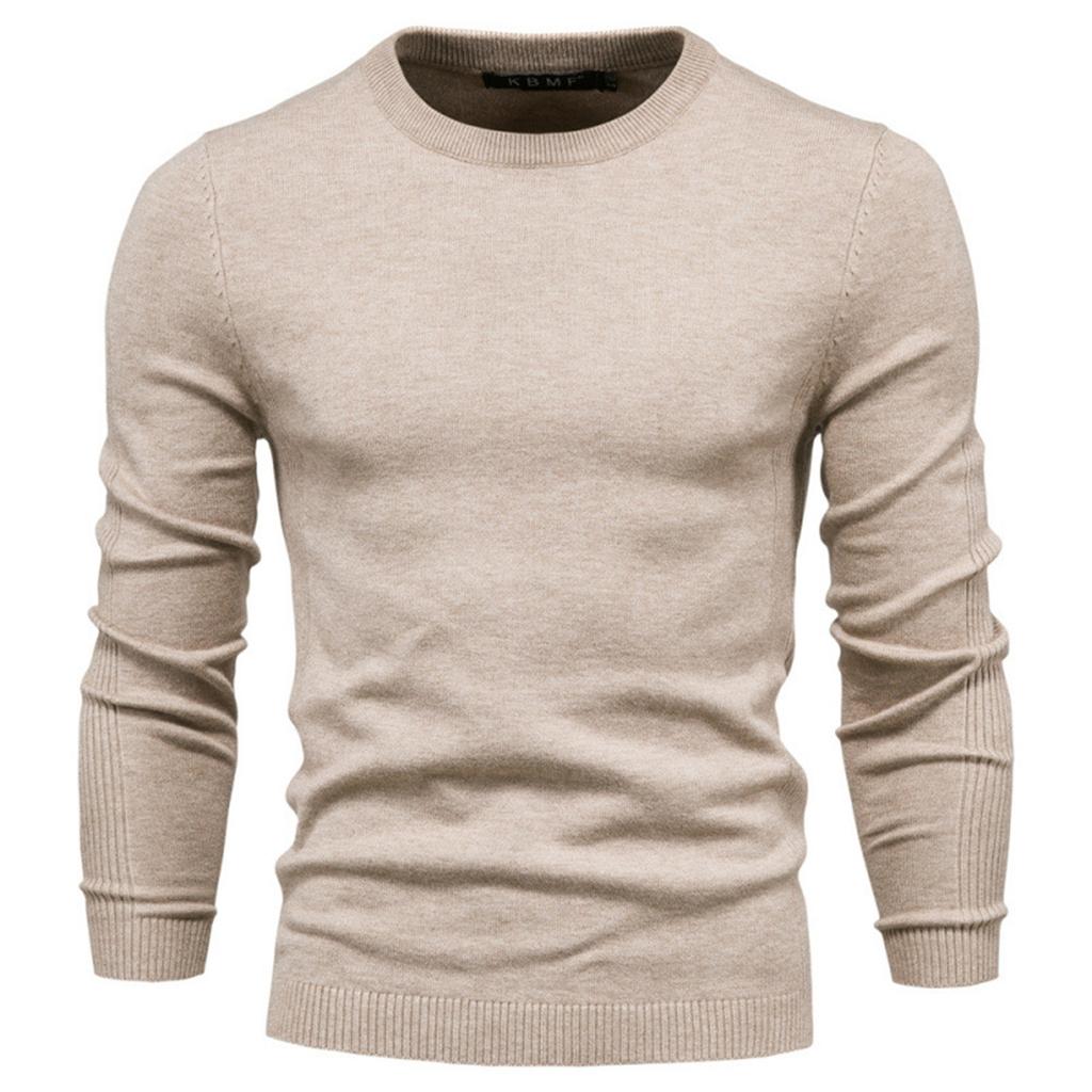 And Winter Thickened Warm Sweater Medium Collar Men's Multi-color Sweater