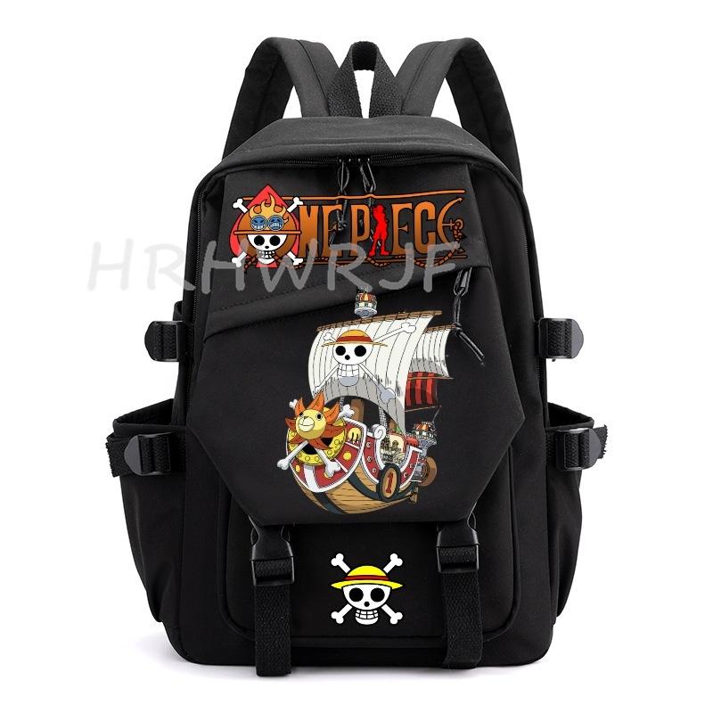 Anime ONE PIECE Backpack Monkey D Luffy College Backpack Girl Travel Book Backpack Nylon Leisure Women Laptop Men School Bags