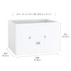 Tees Factory Miffy Plush Storage Box H250 X W380 X (Large), White, Approx. D250mm, MF-5545355WH