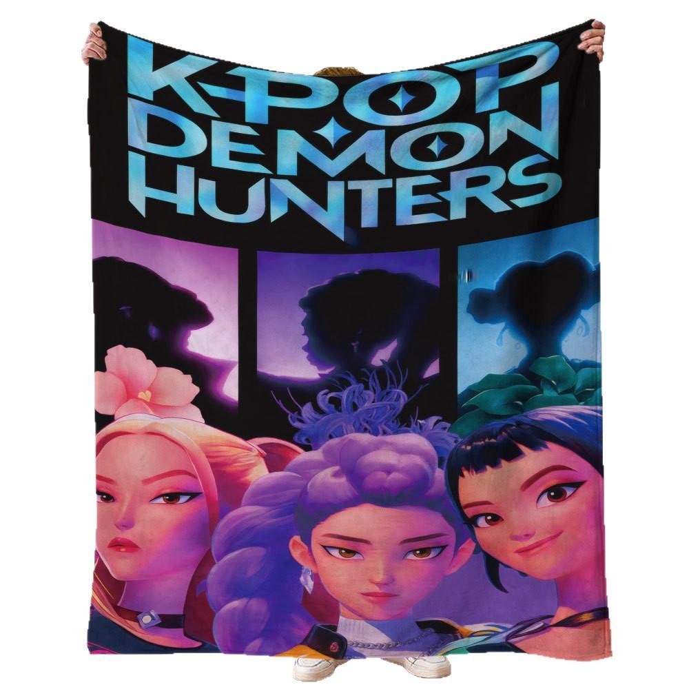 Flannel Blanket Witch Hunter K-Pop Series 4 Blankets Nap Blanket Autumn And Winter Flannel Blanket Can Be Connected To Jit