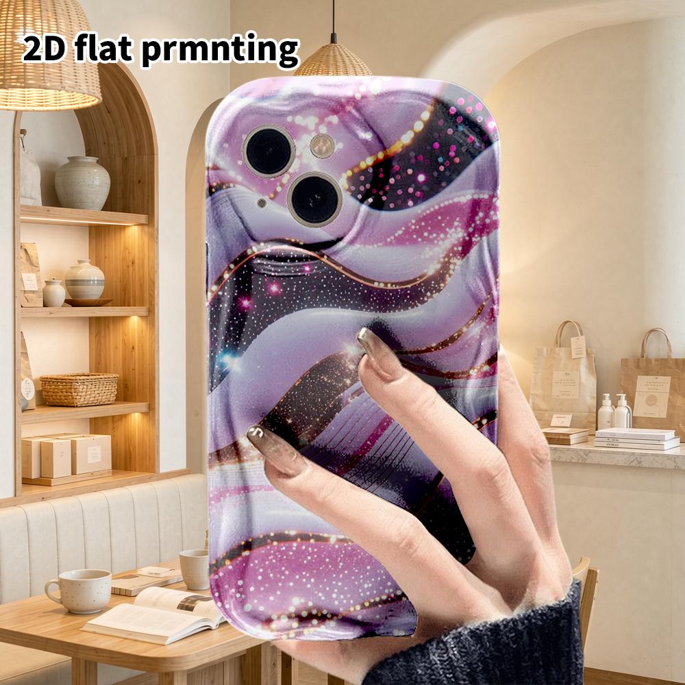 Phone Case: 2D Flat Design Suitable for iPhone 18 17 16 15 14 13 Pro Protective Case, Couple Style, Black Star, Christmas and Halloween Gift