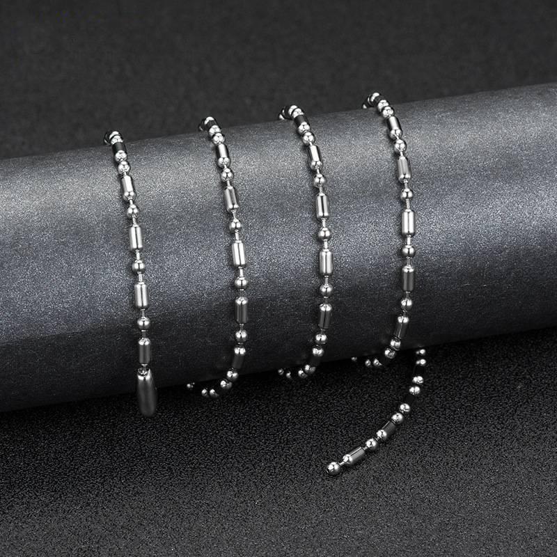 Titanium Steel Unisex Snake Bone Chain Necklace - Trendy Stainless Steel Clavicle Chain for Couples