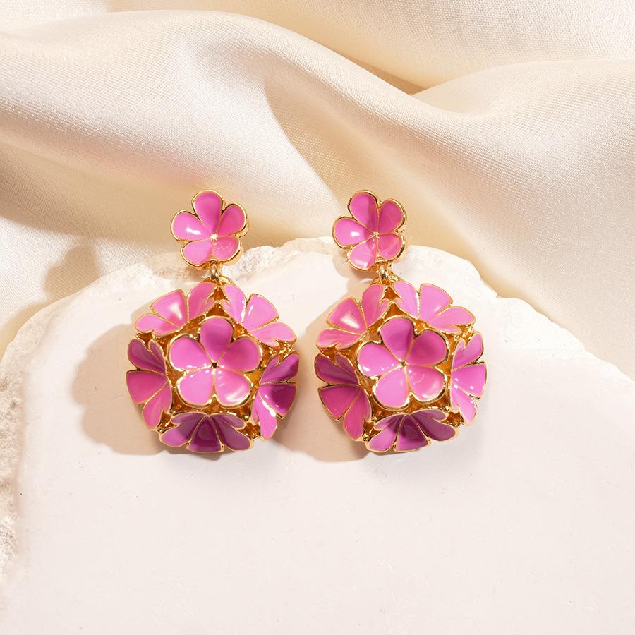 Серьги-гвоздики с серебряной иглой в виде капли масла нишевые уникальные серьги-пусеты