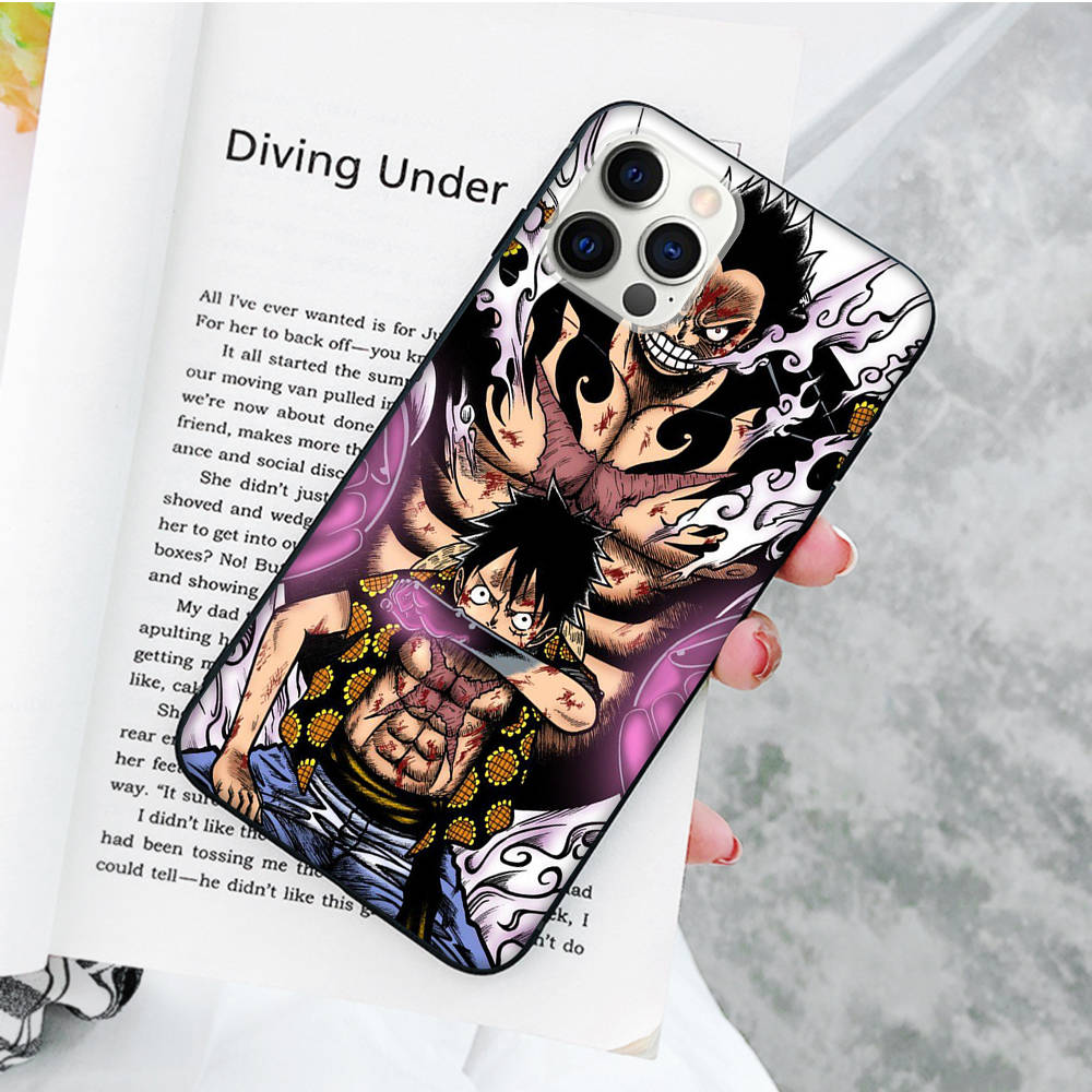 JW79 One Piece Luffy Monkey Black Soft Case for OPPO Reno 8 6 5 4 Pro Plus Find X3 A17 A3 A31 A38 A40 A53 A54 A55 A74 A76 A78 A77 A80 A94 A95 A96 Lite