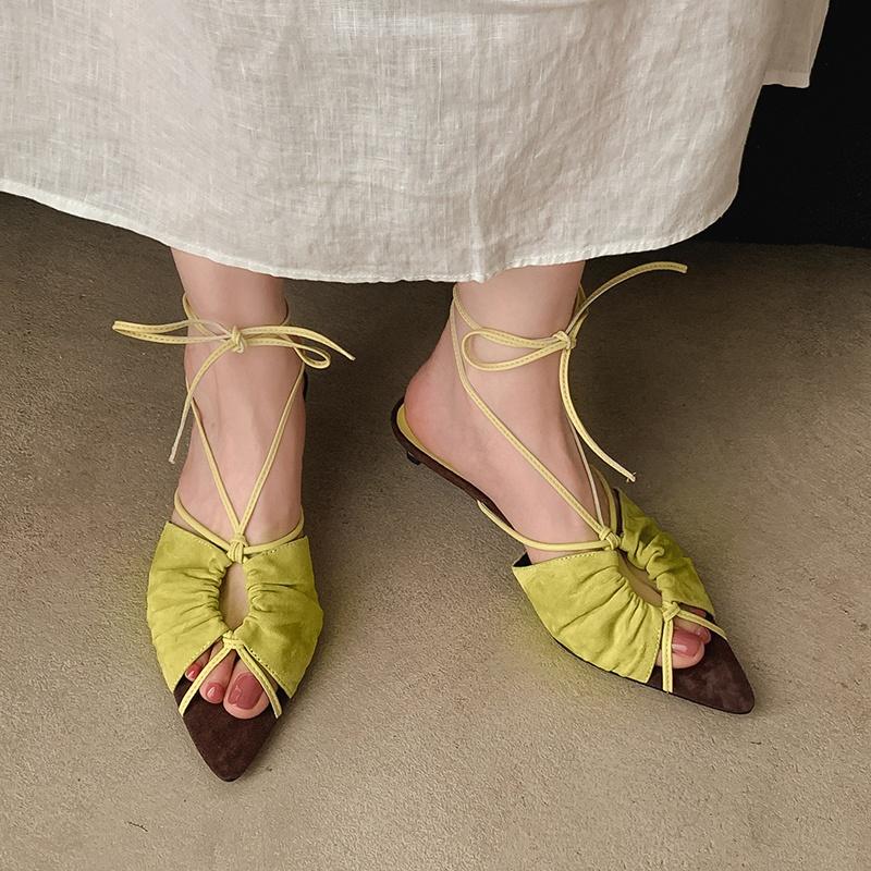 Fashion 2025 New Summer Women Sandals Women Shoes Open Toe Thin Heel Shoes Flowers Cover Toe Slingback Gladiator Modern Sandals