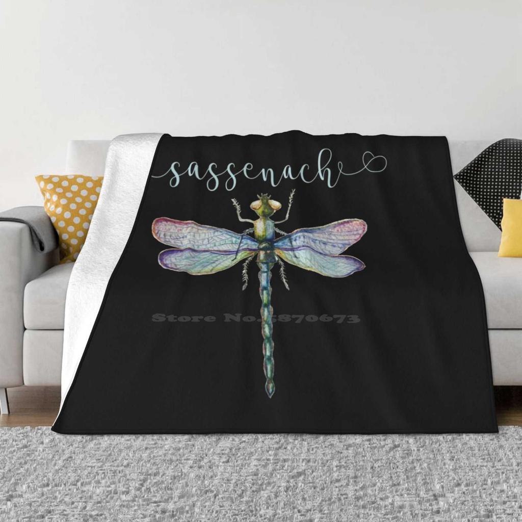 Sassenach Dragonfly New Arrival Fashion Leisure Warm Flannel Blanket Sassenach Dragonfly Outlander Highlander Scottish Irish