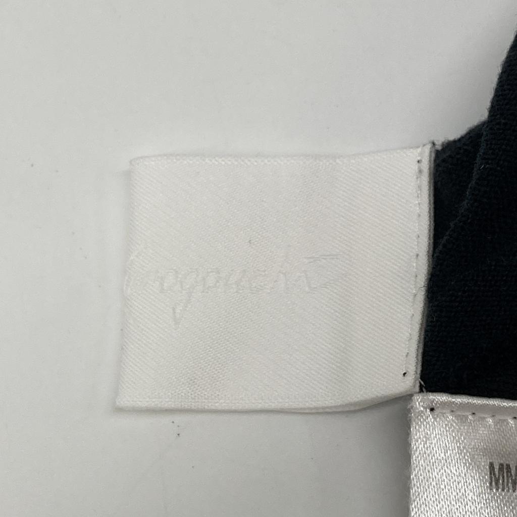 Mame Kurogouchi Preto Paisagem Gráfica Tricô Transparente Gola Careca Blusa tops 2 pretoUsado