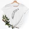 Tee Shirt T Fish Watercolor Printing Women Casual Fashion Tshirt Top Female Lady Clothes Short Sleeve Graphic Tshirts
