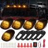 5Pcs Cab Marker Lights Cab Lights Roof Running Top Marker Lights Amber Lights