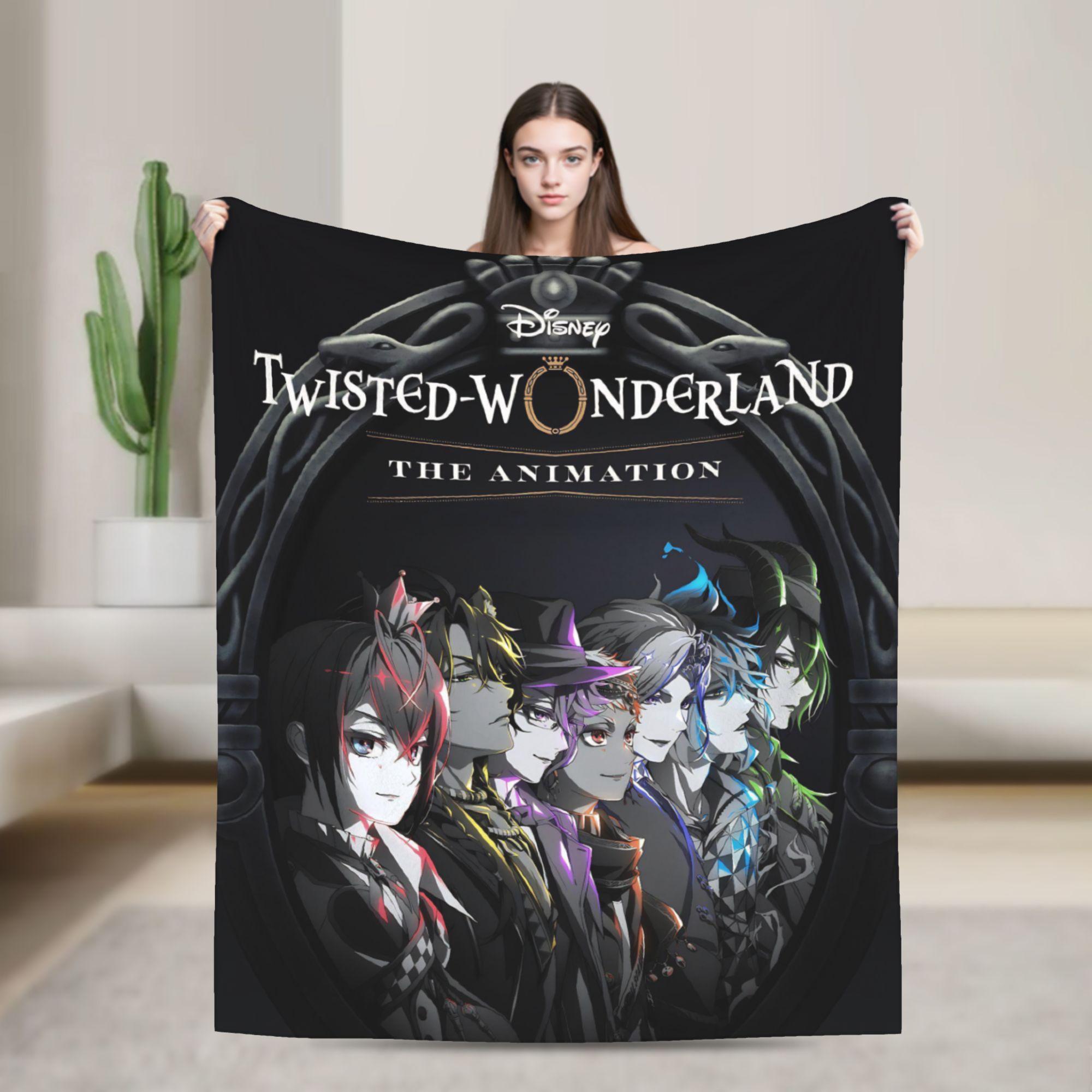 

Twisted Wonderland Yuu Grim Пледы TWST Ритм-игра Шерсть Новинка Дышащие пледы для кровати Гостиной Зимы Автомобиля 30x40in
