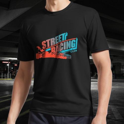 Street Racing Club Logo Active T-Shirt Funny Size S to 5XL