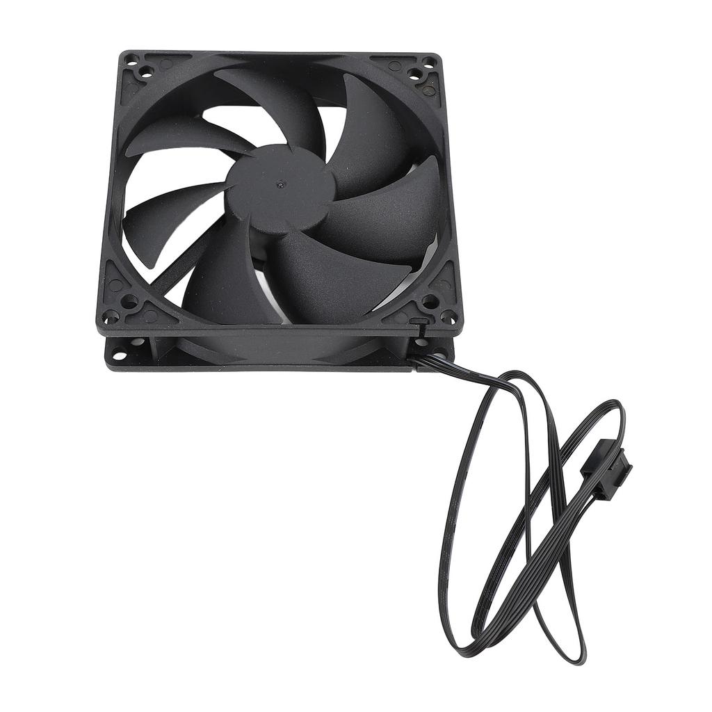 PWM Case Fan 100mm Dual Ball Intelligent Temperature Control 1800RPM High Speed Low Noise 4PIN Computer Case Cooling