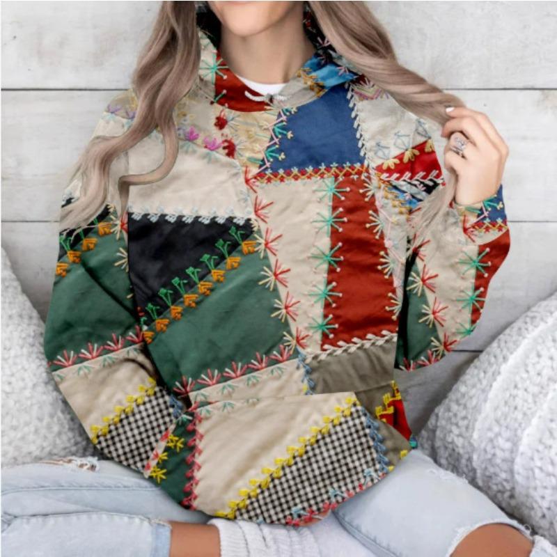 Women's Autumn and Winter 3D Printed Hooded Fashion Versatile Trend Breathable Casual Hoodies & Sweatshirts (women’s)