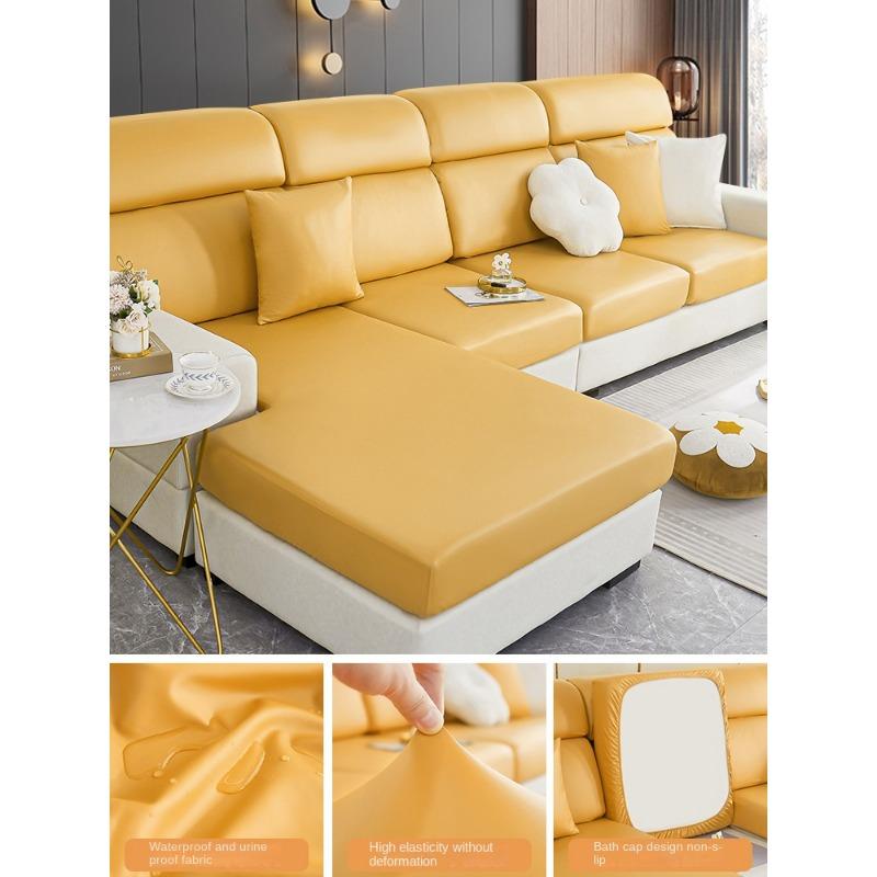 Waterproof Faux Leather Stretch All-Inclusive Sofa Cover New Sofa Cushion Four Seasons Universal Sofa One-Piece Thickened