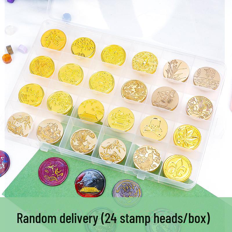 Eco-Friendly Zinc Alloy Retro Wax Seal Head with Color-Preserving Electroplating