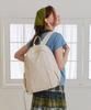 Leneeb Round Slit Backpack Ivory