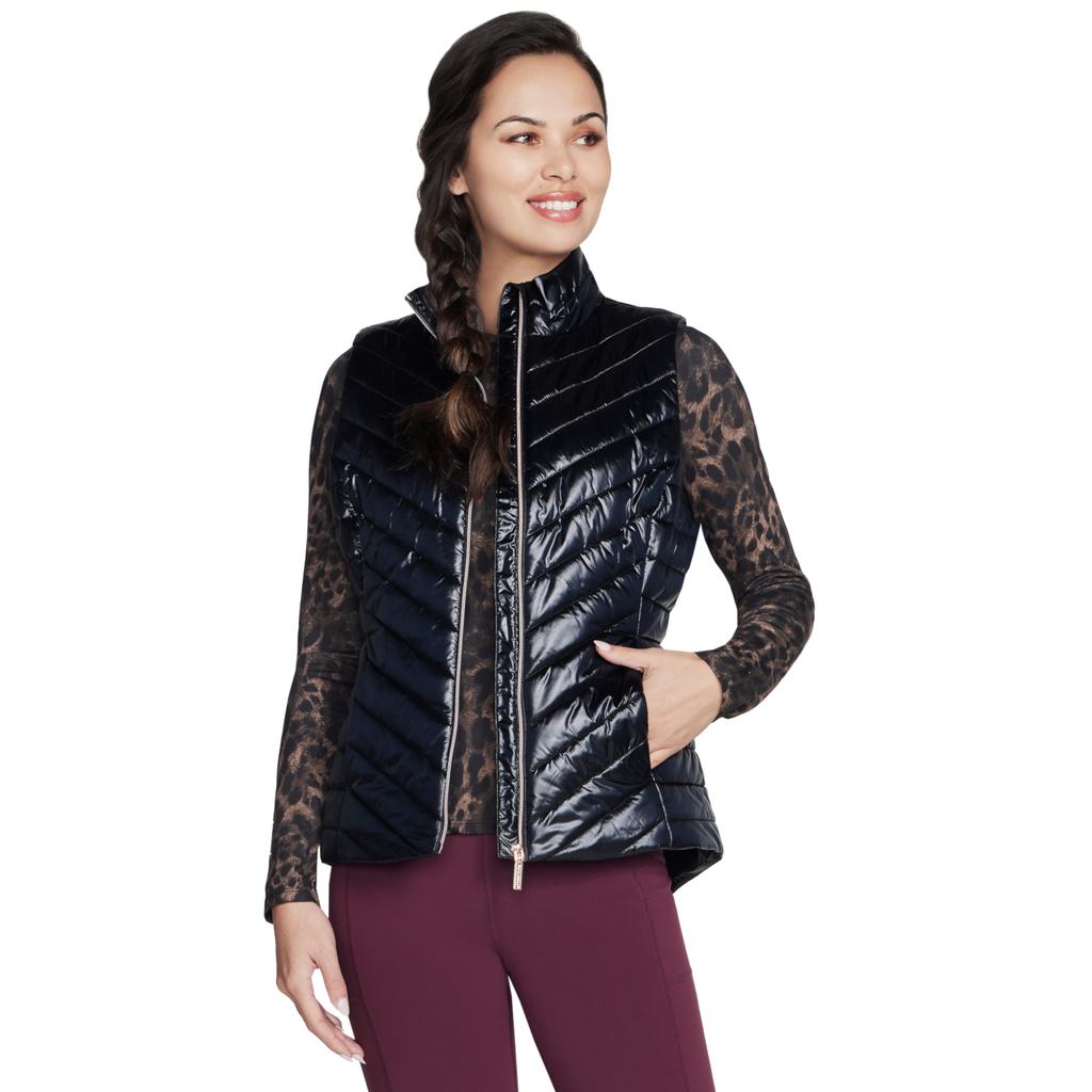 Skechers GO Shield Shine Vest, Womens black Vest