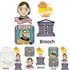 European And American Cartoon Kingsberg Dissent Judge Ruth Bader Ginsburg Brooch Pin