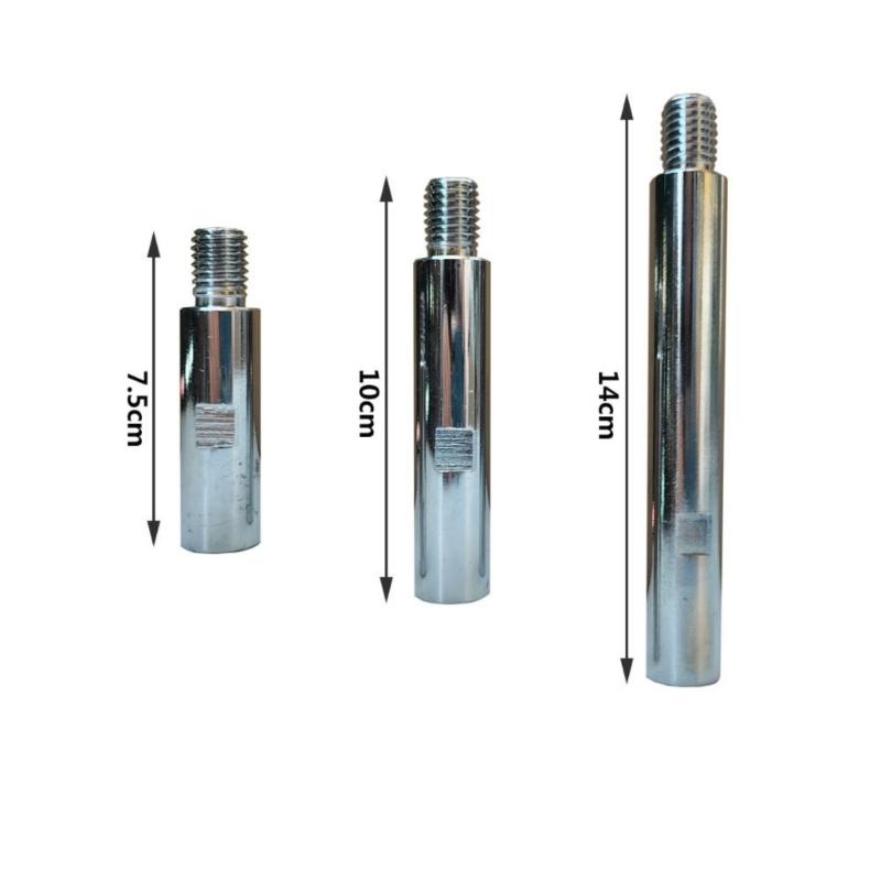 M14 Threaded Extension Shaft For Angled Grinder With 3 Adapter Rod And Pad Holders For Secure Polishing In Tight Space