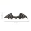 Black Halloween Cravat PU Leather Men Necktie Simple Bat Bow Tie  Cosplay