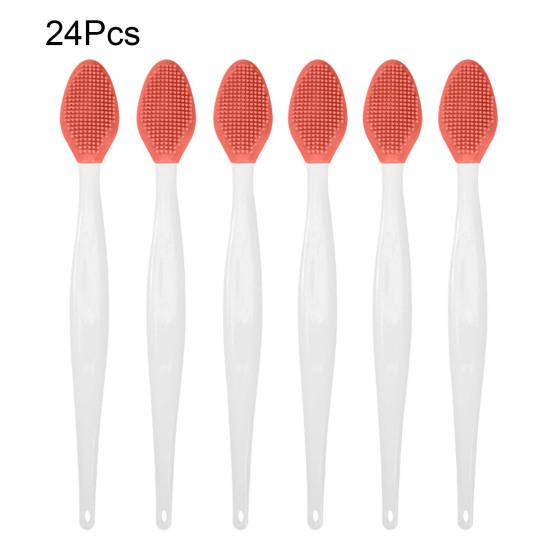 Silicone Lip Scrub Brush Double Sided Lip Exfoliator for Lightening Dark Lips Facial Cleaning Tool for Dry Skin Chapped Lips