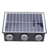 Solar Led Wall Light Solar Fence Sconce IP65 Water Proof for Patio Porch Garden Backyard Fence Decor 6 LEDs Warm Light