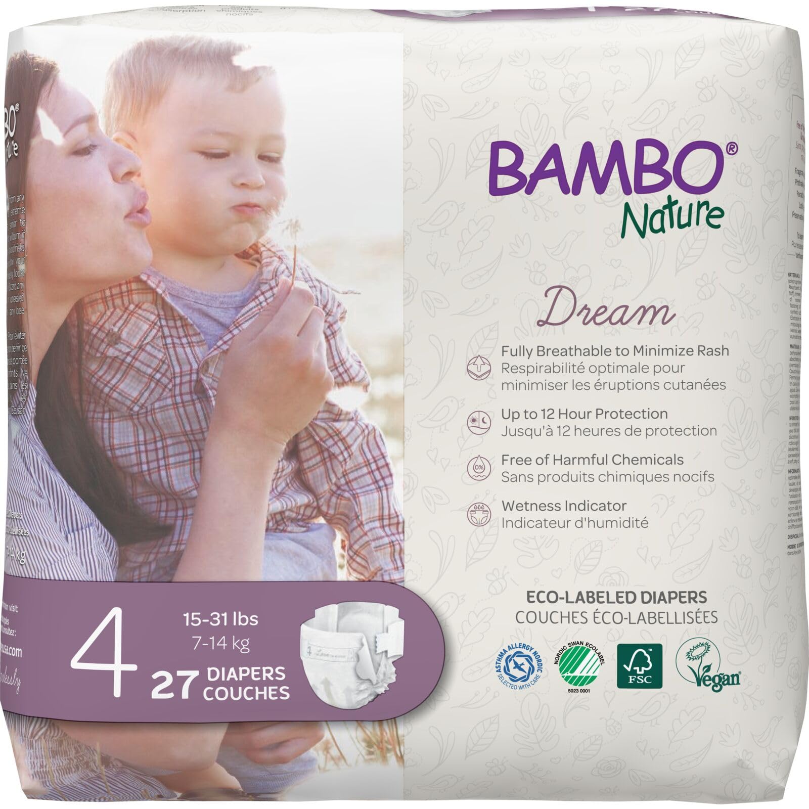 

Лента BAMBO Nature Dream тип M 27 шт. (7 кг - 14 кг) (бн16926)