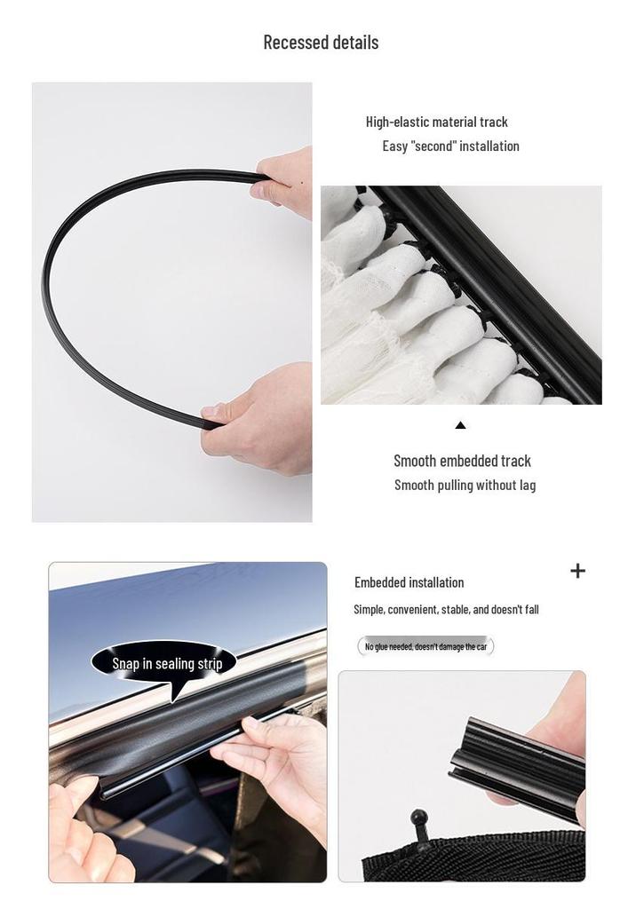 Lace Mesh Car Sunshade: Baby Protection & Heat Insulation Side Curtains for Privacy